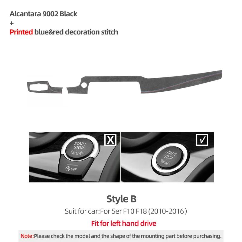 Carbon Fiber for BMW F10 F18 Series 5 Dashboard Panel Trim Cover Instrument Performance Stickers Car Interior Tuning Accessories