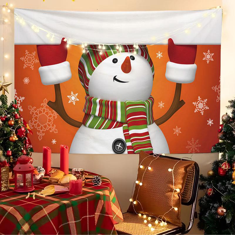 European Christmas Festival Hanging Cloth - Fresh Party Background Decor