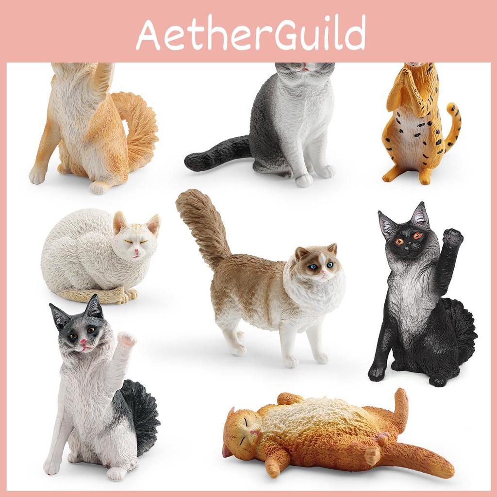 Maine Coon Cat Pvc Figurine For Kids Learning Educational Toy