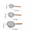 1Pce Stainlesss Steel Fine Mesh Strainer Set Versatile Long-Handle Sieves for Flour Tea  Coffee Oil Filtering