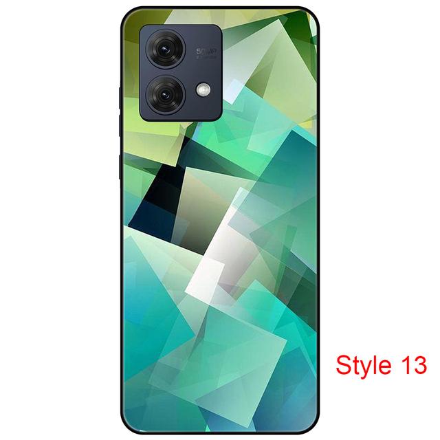 Чехол для Motorola Moto G84 Cartton Cute on Moto G 84, черный чехол, чехол 6,5 дюйма, противоударный, мягкий бампер, противоскользящий, прочный ТПУ