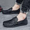 Туфли Doudou мужские 2024 новые модные ленивые мужские туфли осенние дышащие британские туфли-лоферы мужские повседневные кожаные туфли