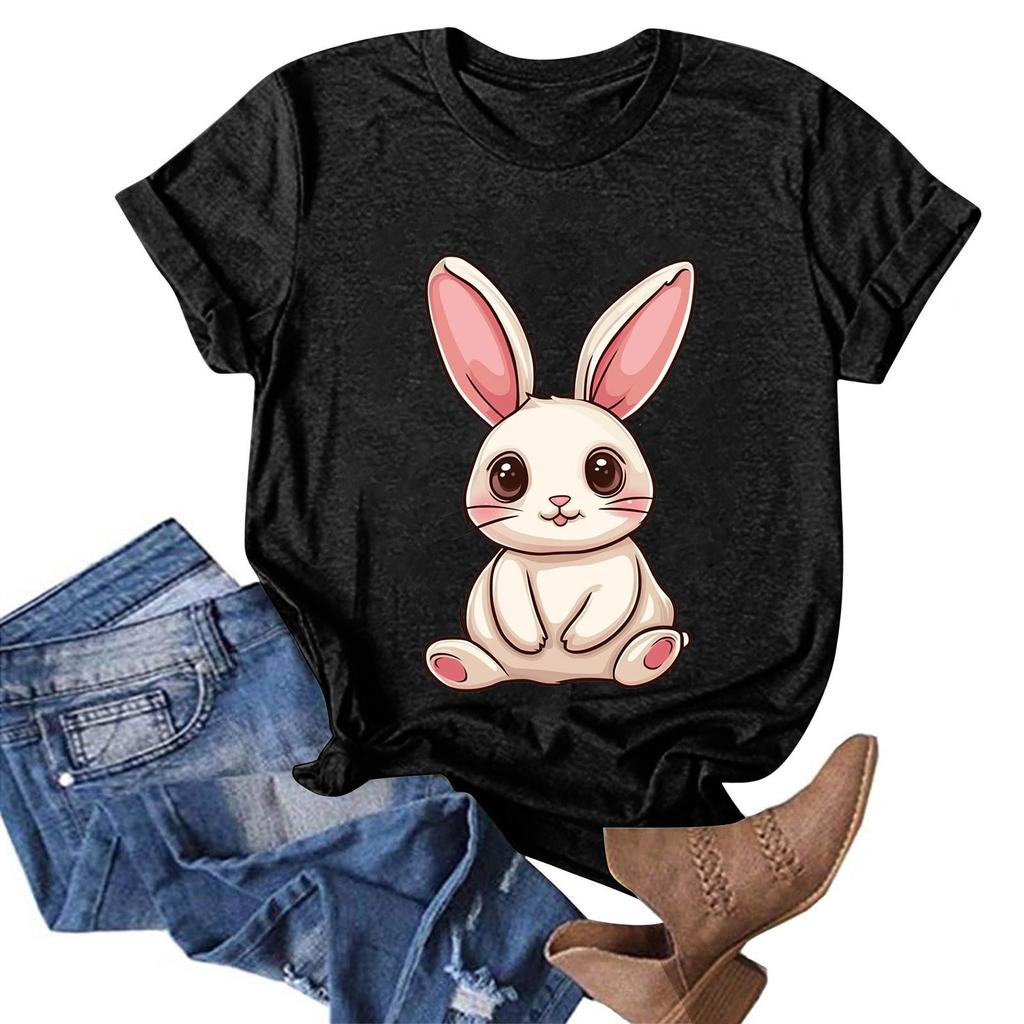 Женская модная повседневная футболка с круглым вырезом и принтом, пуловер с короткими рукавами, топ