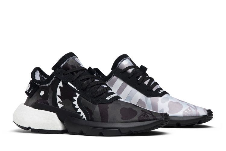Men's Sneakers adidas POD S3.1 Bape x Neighborhood Black/White/Grey