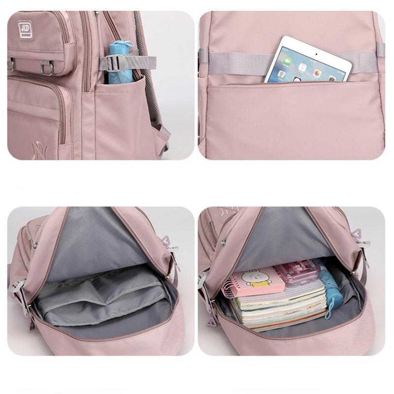 Студенческий рюкзак сплошного цвета, модный рюкзак, легкий и повседневный рюкзак