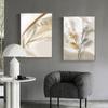 Golden Silver Birds Flower Canvas Poster Light Luxury Abstract Art Print Painting Modern Wall Picture Living Room Home Decor