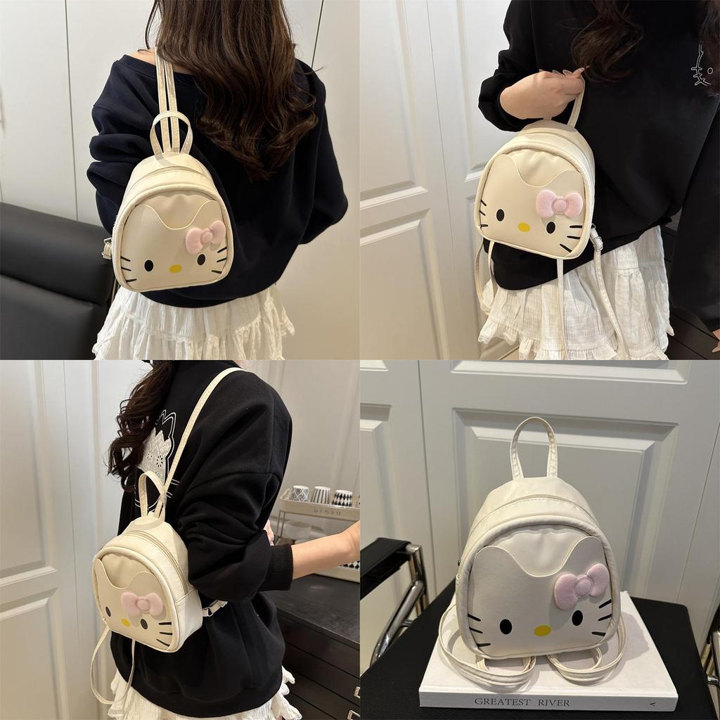Hello Kitty Trendy Small Backpack With Polyester Lining And Inner Phone Pocket