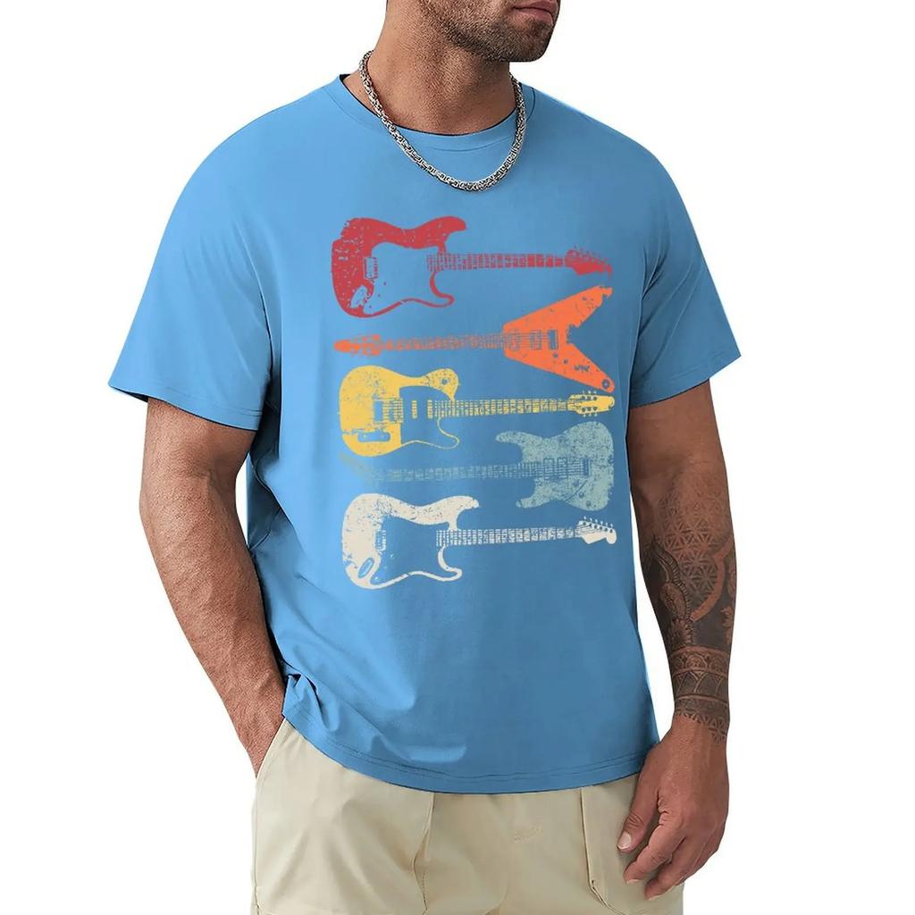 Funny Vintage Retro Bass Guitar T Shirt Bassist Player Graphic Cotton Streetwear Short Sleeve Birthday Gift Summer Style T-shirt