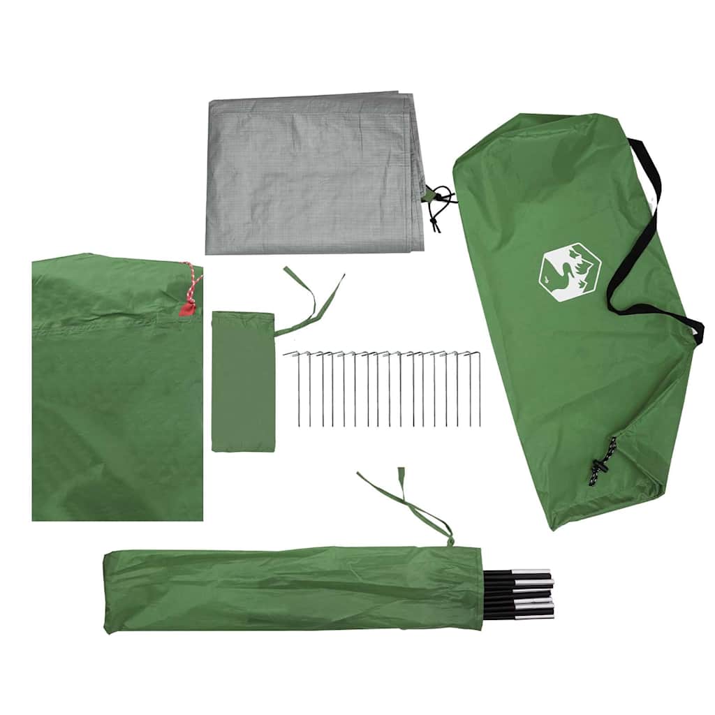 Tunnel Family Tent for 16 Persons Green Waterproof