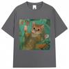 Funny Kitty The Life of A Showgirl Album Meme T Shirt Creativity Popular Men Women Fashion Tshirts Oversized Cotton Casual Tees