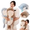 New 40/70cm Seal Sloth Stuffed Animal Soft Dolls Throw Pillows Cartoon Toys Baby Comfort Doll Girls Boys Birthday Gifts Decor