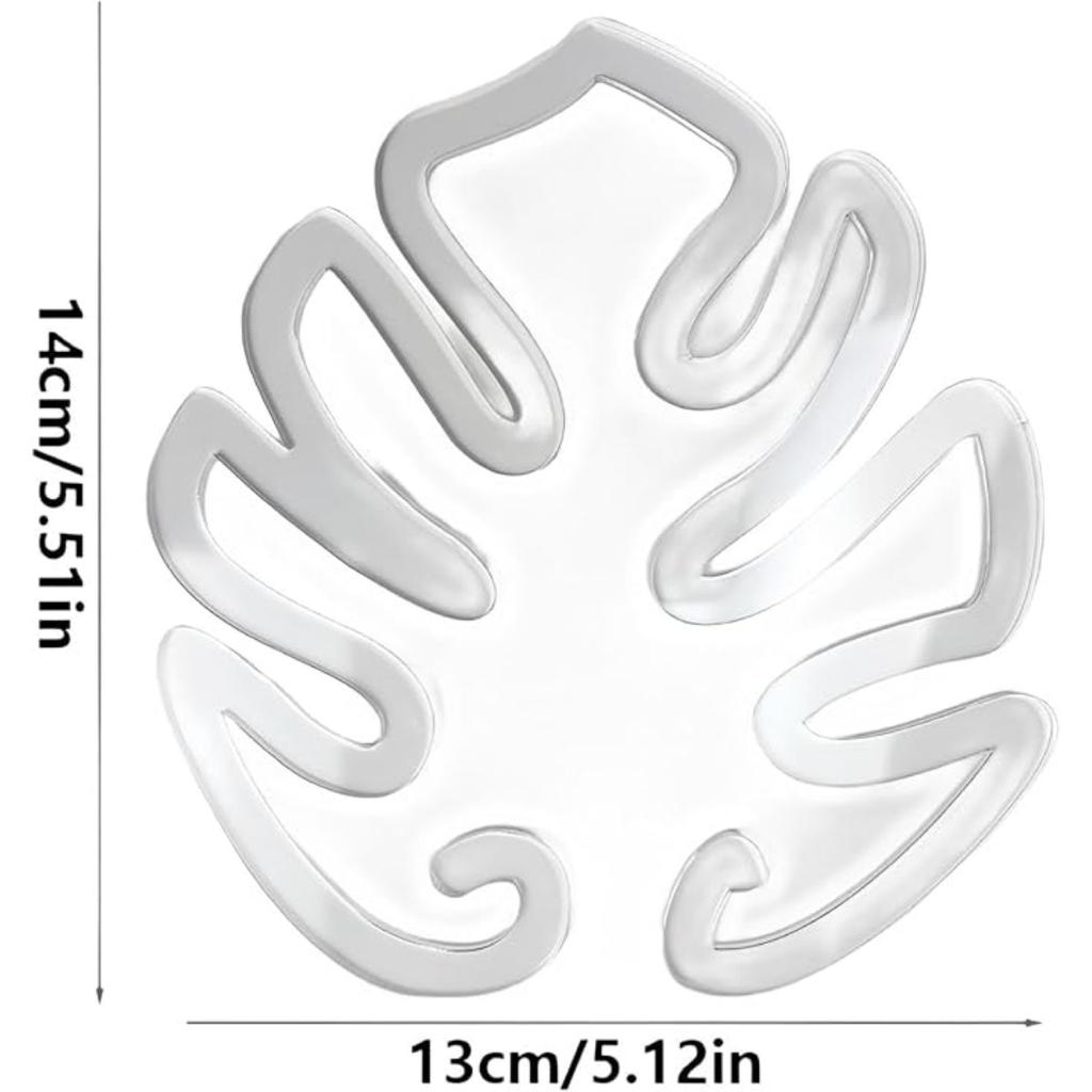 Plant Support Stakes Monstera Shaped Plant Stand, Acrylic Flower Shape Plant Growth Accessories for Indoor Outdoor Plants