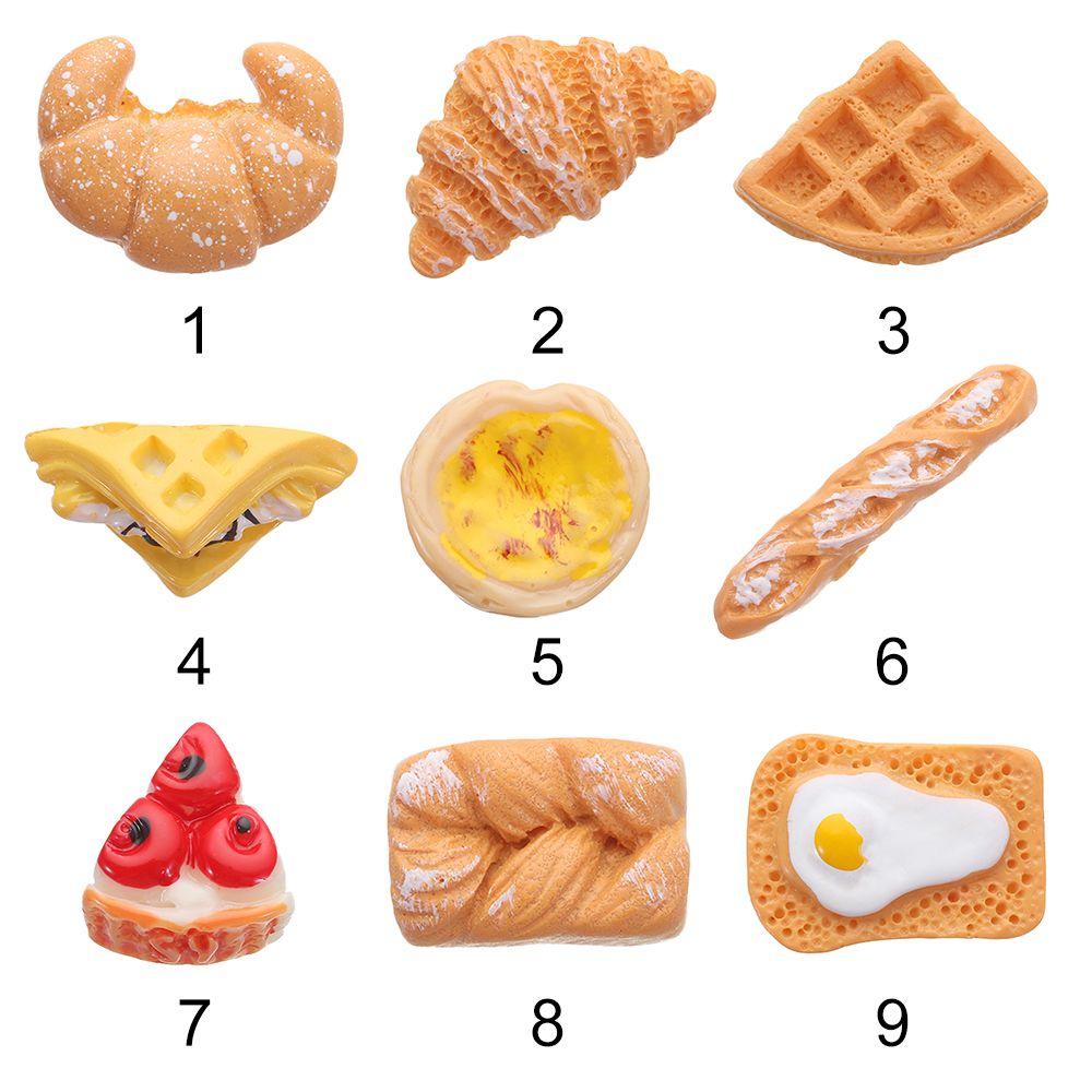 Изготовление ювелирных изделий Аксессуары Модель Кукольного домика Миниатюрный Завтрак Еда Игровая Имитация Еда Мини Хлеб