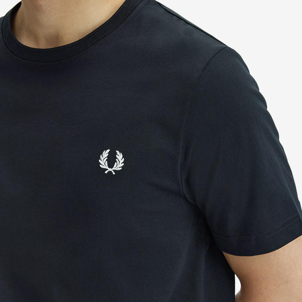 Fred Perry [Спорт] Футболка с круглым вырезом - Черная Afpm2G91600-102
