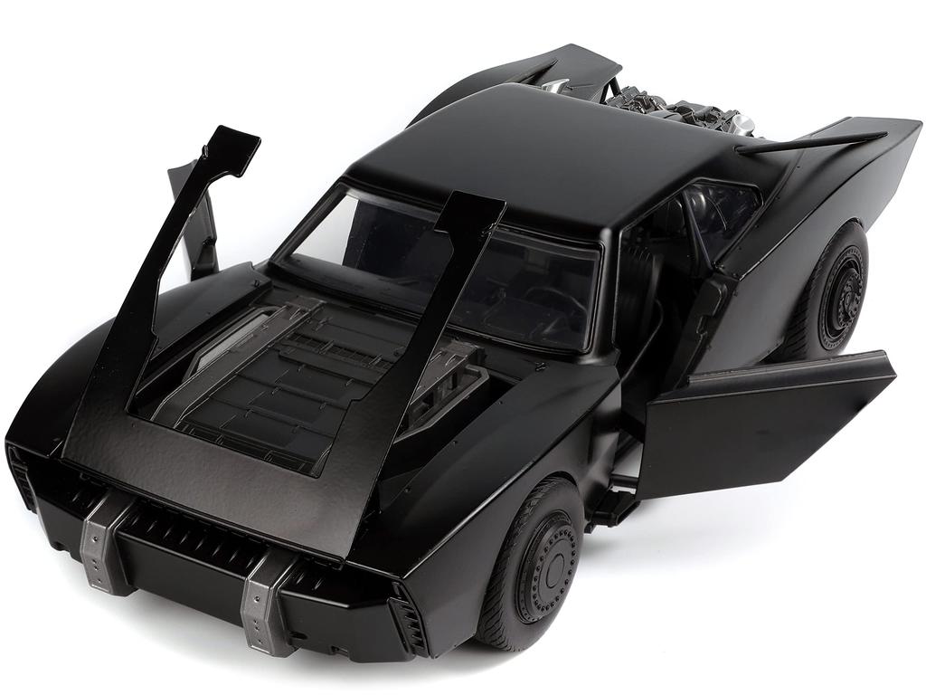 Jada Toys DC Comics Batman Lighted Batmobile Diecast Car Batman Figure Toys для детей и взрослых черного цвета 118 и 3,75 дюйма,