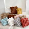 Throw Pillow Elastic Fluffy Soft Touching Sherpa Square Woven Chair Seat Cushion