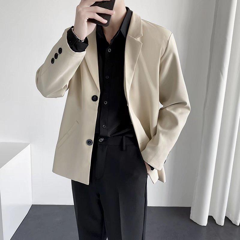Men's Casual Suit Top Loose Business Jacket Slim Gathering Party Jacket