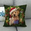 45cm Merry Christmas Cushion Cover Festive Home Decor Pillowcase Holiday Ornament