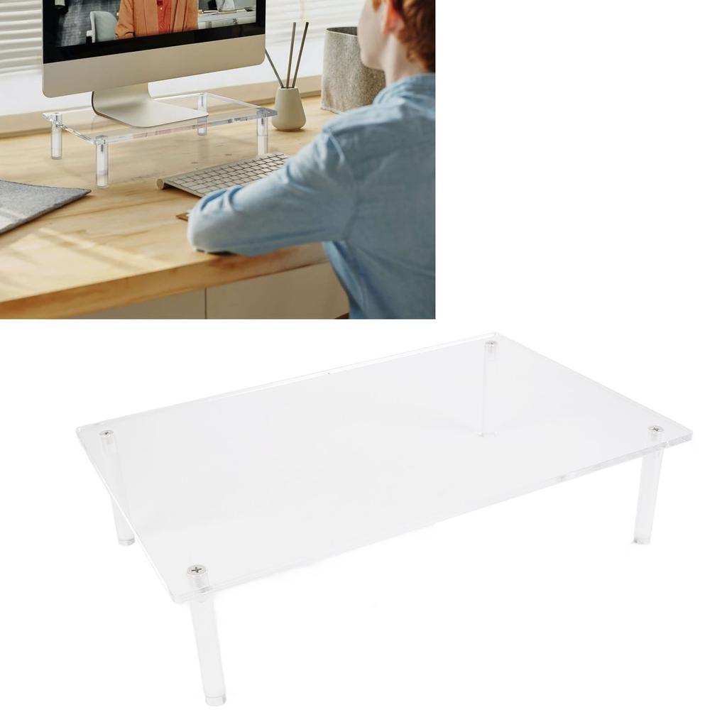 Acrylic Laptop Stand Multipurpose Desktop Office Shelf Laptop Riser for TV Computer 3.3in