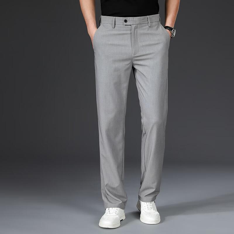 Мужские брюки прямого кроя в стиле business casual от Fengxun