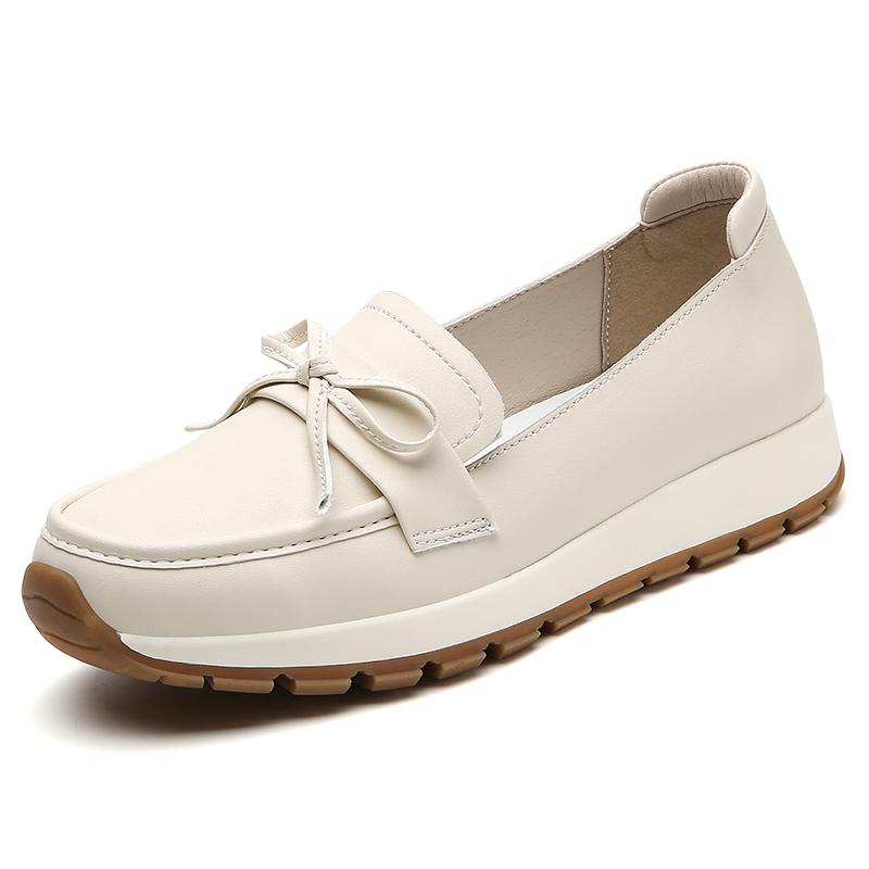 Модные новые женские туфли большого размера из 100% коровьей кожи, модные повседневные удобные спортивные нескользящие туфли из высококачественной кожи