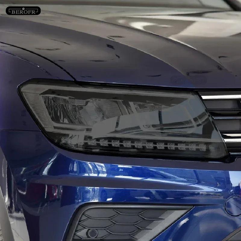 Для Volkswagen VW Tiguan 5N MK2 2017-На Автомобильные Фары Защитная Тонировочная Пленка Дымчато-Черная Прозрачная TPU Защитная Наклейка