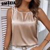 Women's Fashion Casual Summer Solid Color Print Sleeveless Blouses & Shirts