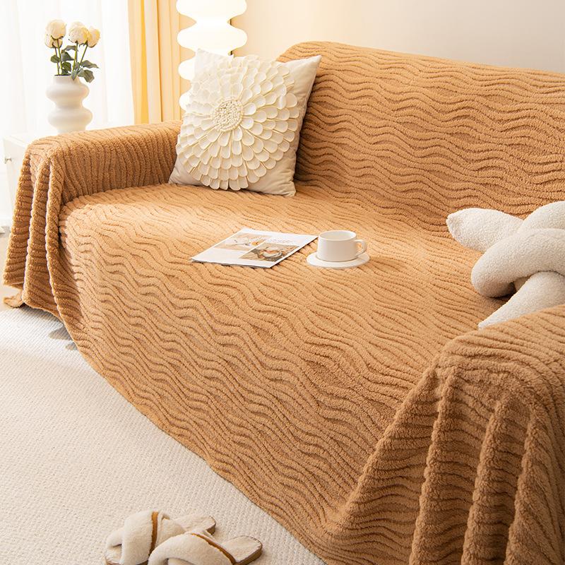 High-Grade Winter Sofa Towel All-Inclusive Non-Stick Wool Living Room Universal Cover Cover Plush Cover Cloth