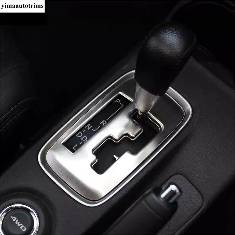 Central Control Transmission Shift Gear Panel Frame Decoration Cover Trim For Mitsubishi Outlander 2014 -  Metal Accessories