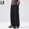 CHOCOOLATEit Men's Japanese Style Straight Cotton Cargo Pants