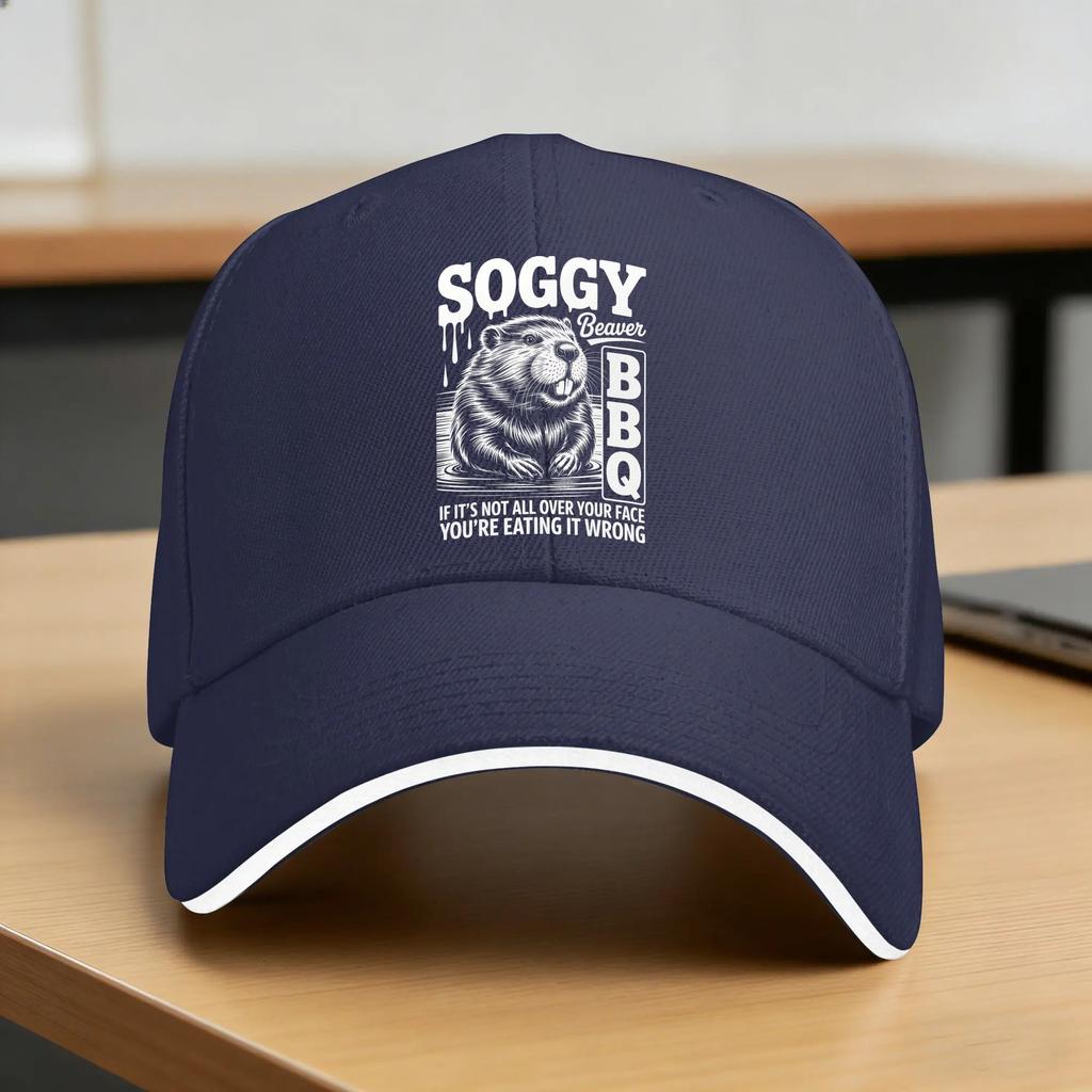 Summer Casual Baseball Cap Soggy Beaver BBQ Funny Steak Party Outdoor Sports Hip Hop Hats For Women Unisex Sun Trendy Snapback Cap