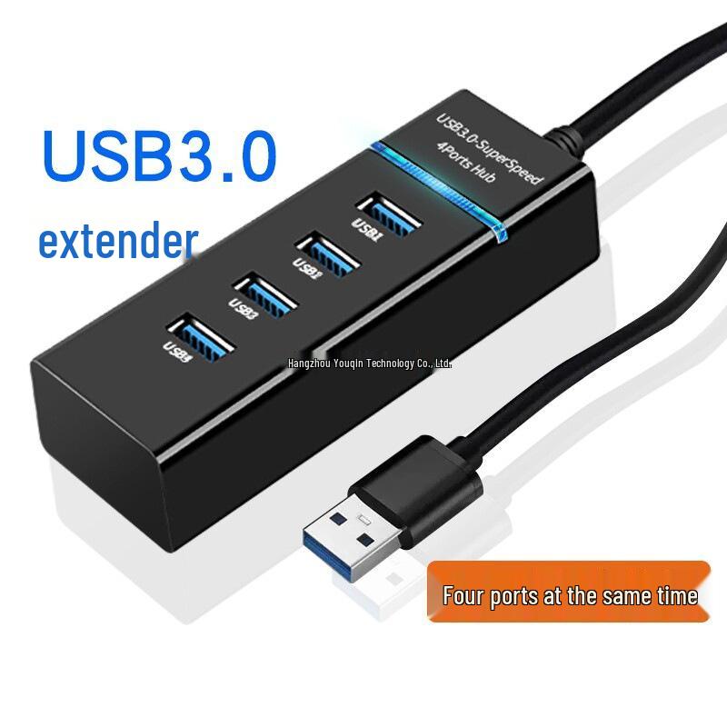 USB 3.0 Hub Splitter: 4-Port Expansion for Laptop, Mouse, Flash Drive