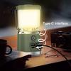 Multipurpose Work Light Camping with 4 Lighting Modes USB-C Rechargeable Portable Tent Outdoor Emergency Lamp Stepless Dimming LED Lantern