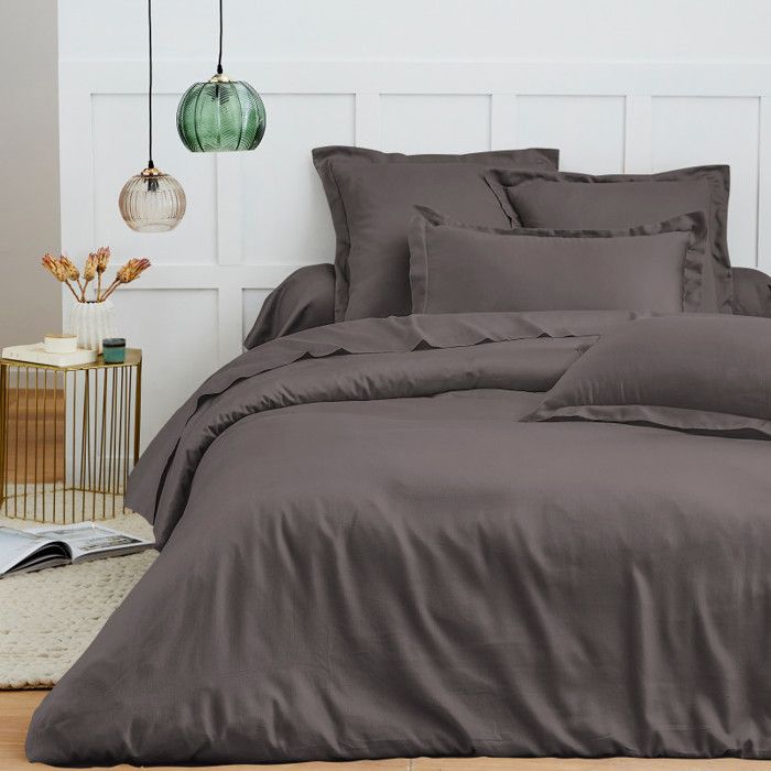 Housse de couette 260 x 240 cm "Prémium" pour lit 2 places King Size - Prémium Ardoise