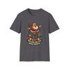 Unisex Softstyle T-Shirt Santa Claus Unicycle Lights Gifts Holiday Christmas