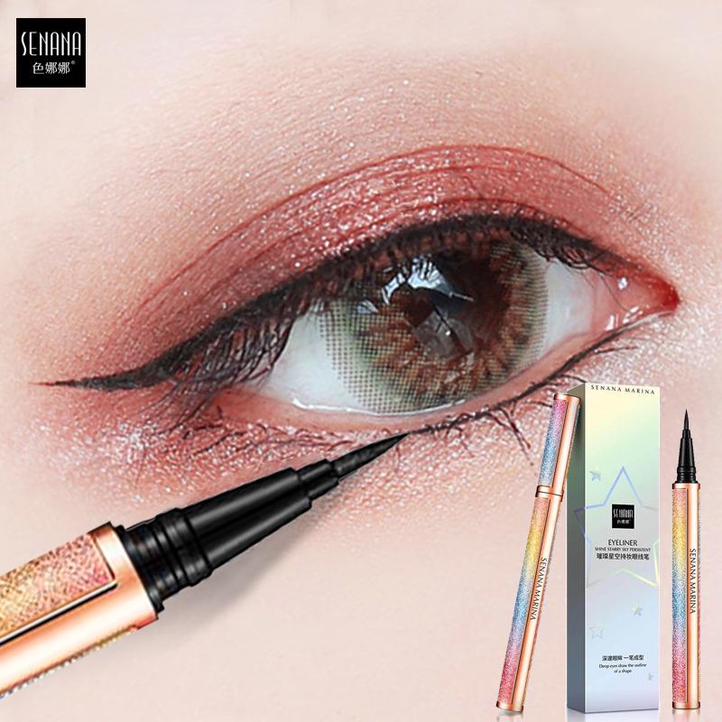 SENANA 4D Starry Sky Eyeliner Waterproof Quick Dry Sweatproof Eye Liner