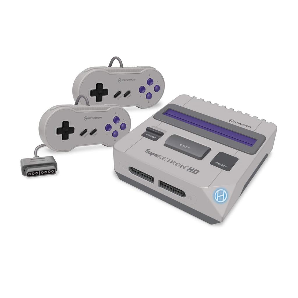 HYPERKIN Supa RetroN HD Premium Retro Game Compatible with Super Nintendo Gray SFC/SNES (NTSC/PAL)