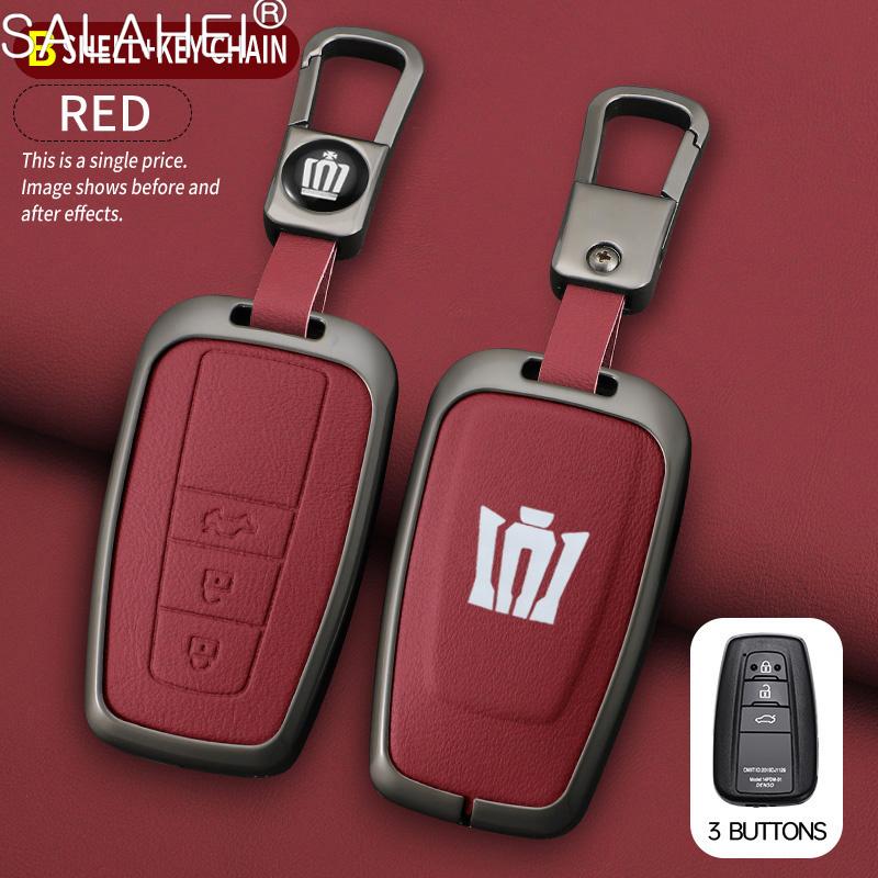 Zinc Alloy Car Key Case Cover Shell Holder For Toyota Corolla Prius RAV4 Crown Hilux Fortuner Camry Land Cruiser Prado CHR Altis
