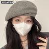 Autumn and Winter Hat Wool Beret Women's Winter Face Small Versatile Painter Hat High-end Hat