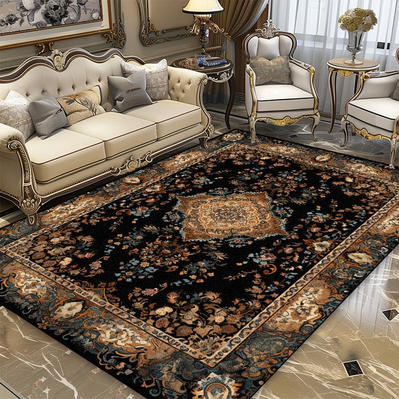 Vintage Persian High-end Luxury Carpet Coffee Table Mat Sofa Side Living Room Bedroom Ornaments Rug 200x300cm Non-slip Mats