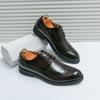 Прямые продажи с фабрики Кожаная обувь Брок мужская гравированная в британском стиле корейская версия свадебная обувь для жениха обувь парикмахера с бахромой мужская обувь