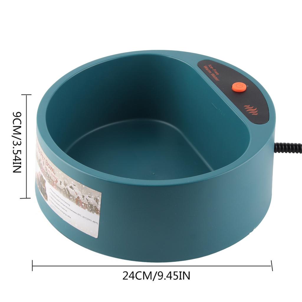Миска для воды для домашних животных Термомиска для домашних животных Подогреваемая миска Автоматическая поилка для домашних животных для собак, кошек, кур, уток