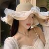 Sun Protection Sun Hat Wide Brim Beach Hat Fashion Straw Hat  for Women