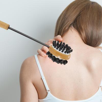 Деревянный массажный молоток с круглой головкой, легкий, многоцелевой, длиной 15,7 дюйма