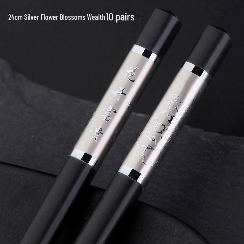 Палочки для еды из бытового сплава Chuangjian, изготовленные для отелей и ресторанов, поставляются в наборе из 10 пар из некостяного фарфора, бамбука и дерева.