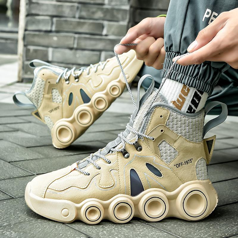 Европейская станция популярные высокие туфли мужские весенние и осенние туфли на платформе для пап модная обувь импортная спортивная и обувь для отдыха