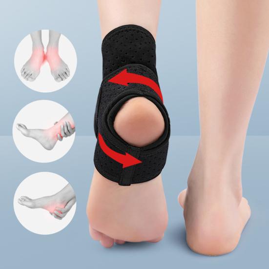 1 Pc Ankle Support Brace for Men Women Adjustable Compression Ankle Wrap for Foot Pain Sprained Ankle Achilles Tendonitis