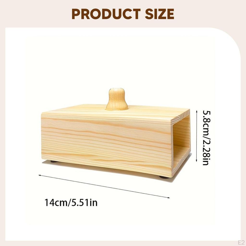 Wooden Tuning Fork Resonance Box,for Meditation Compact Professional Sturdy Portable Relaxation