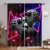Technology Sense Game Handle Curtain Future Cool Sense, a Set of Two Pieces, Home Bedroom Living Room Curtain