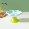 Керамические приподнятые миски для кошек с цветочным дизайном, приподнятая миска для корма и воды для кошек, маленькая миска для кормления кошек и маленьких собак